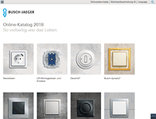 Tablet Screenshot of busch-jaeger-katalog.de